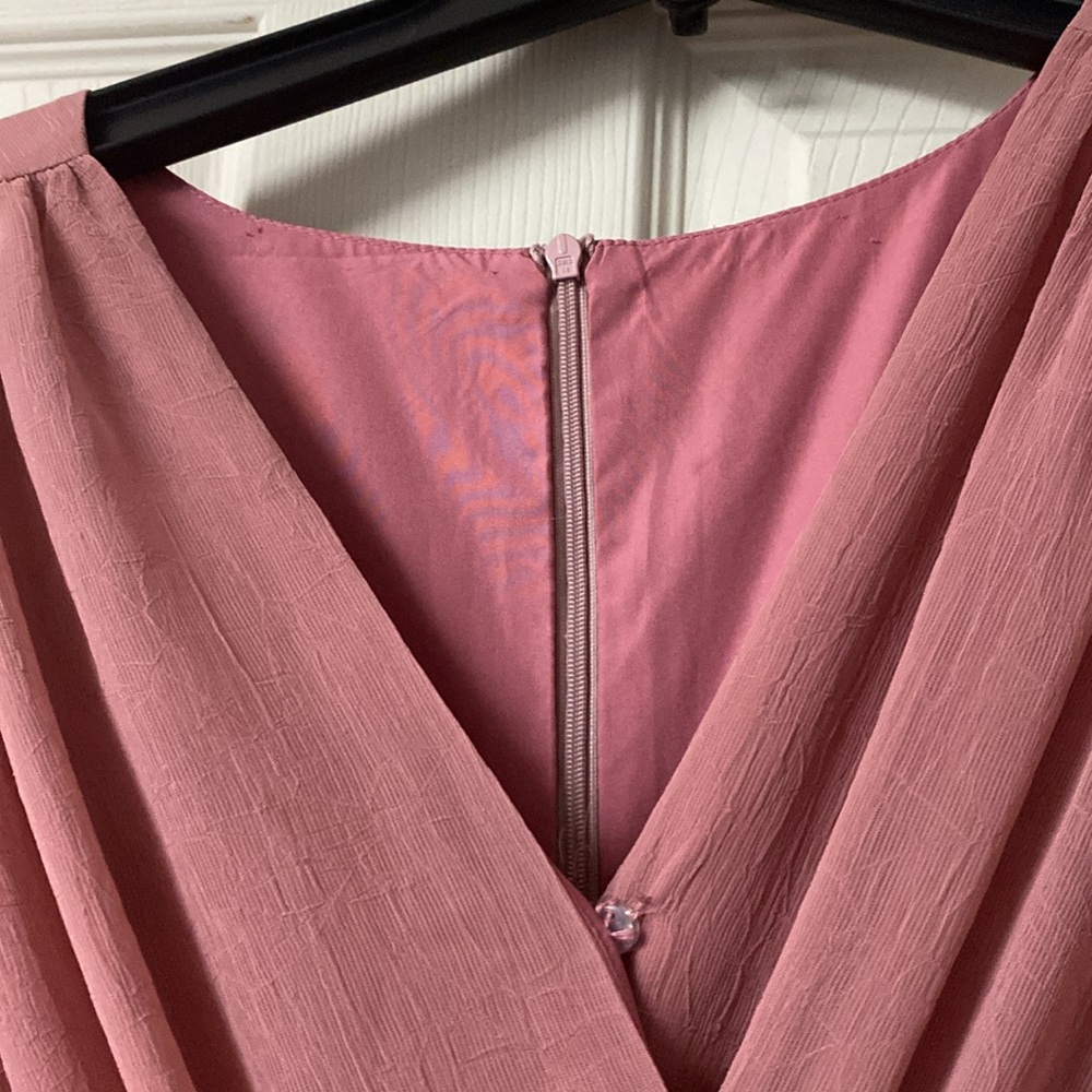 ❤️SOLD❤️Mauve Long Sleeve Dress - Picture 3 of 4